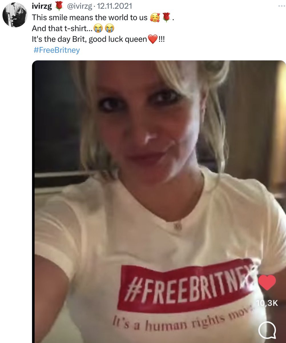 ivirzg's tweet photo. Today is the 2nd anniversary of THE day😭.
I’m so happy to see that u are free, living your life the way u want&amp;getting stronger every day!
I hope that one day we'll also celebrate the day your abusers face the consequences of what they did to u.
#JusticeForBritney
#BritneySpears https://t.co/48sg9GtYWJ