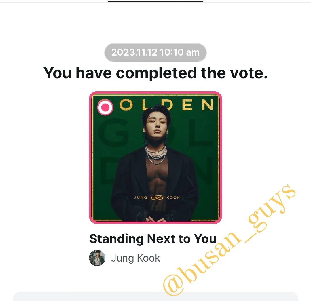 🗣️: Continuem votando no #JungKook no M COUNTDOWN ‼️

Ele irá se apresentar essa semana no programa 

🔗: mnetplus.world/community/vote… 

<a href="/BTS_twt/">방탄소년단</a> #StandingNextToYou 
#JungKook_GOLDEN