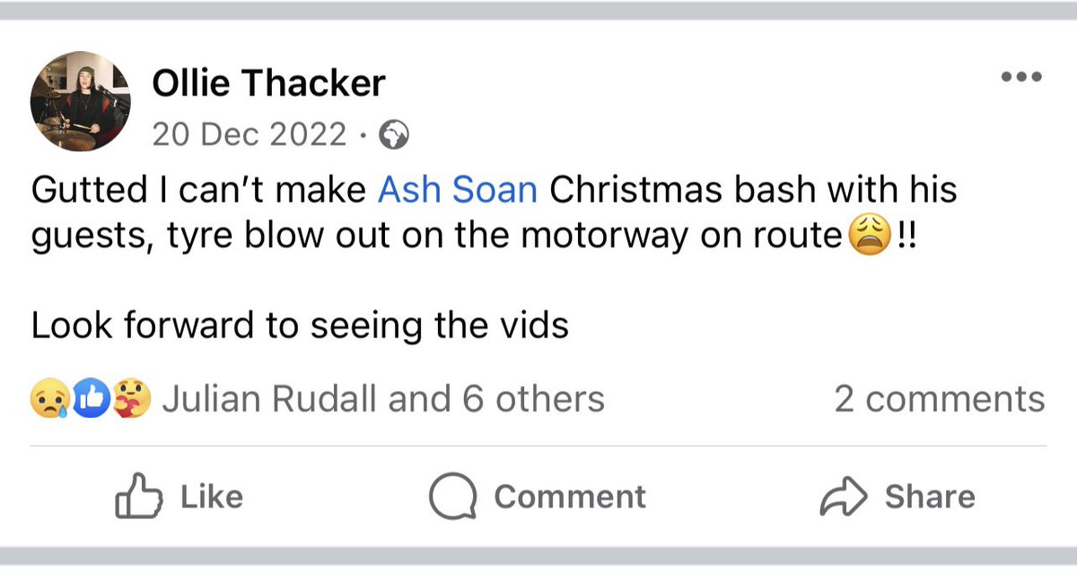 On route to Steve Gadds masterclass with <a href="/mikedolbear/">Mike Dolbear</a> … TRAIN CANCELLED…. So let’s try and drive…. STANDSTILL ON MOTORWAY….

A year after not being able to make Ash’s Bash coz of a tyre puncture … ahhhh BAD LUCK 😭😭😭