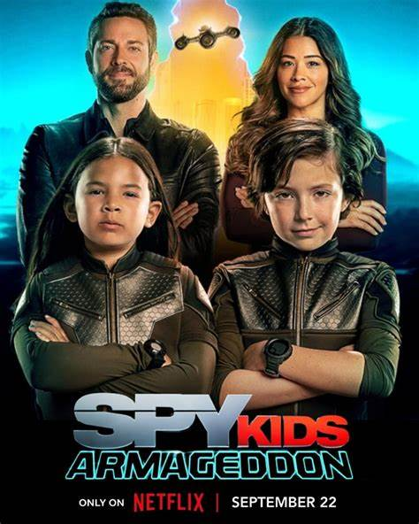 kwp83's tweet image. I saw #SpyKidsArmageddon, the latest in the #SpyKids series, last night!
The first two were ICONIC!
The third was decent, but still bugged me!  (Why did the parents get top billing when they only made cameos?)
I barely remember the fourth!
THIS ONE was... a movie?  🤣  @netflix