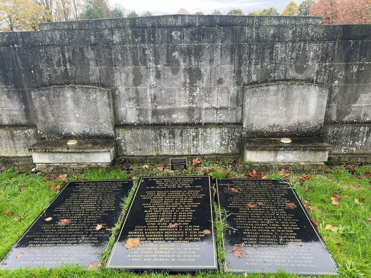 Today we attended the Remembrance Sunday Service at Holy Trinity Church. We then laid a poppy wreath at the war memorial in Barkingside Cemetery &amp; paid our respects to the memorial remembering civilian deaths in the 2 World Wars.