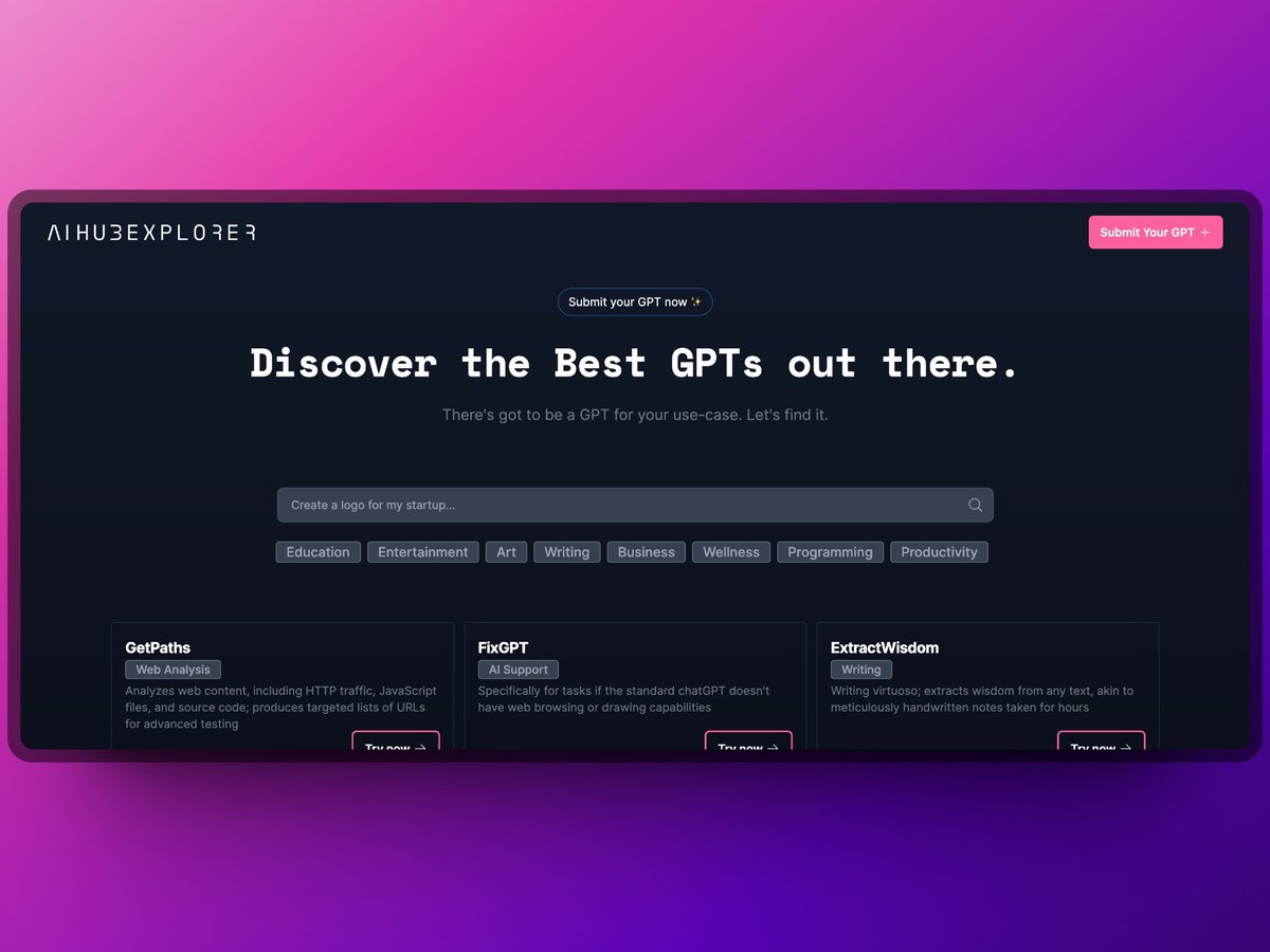 🚨 New project spoiler alert! 

Cooking up the largest GPTs directory in a weekend! 

Will be out very soon 🤖
