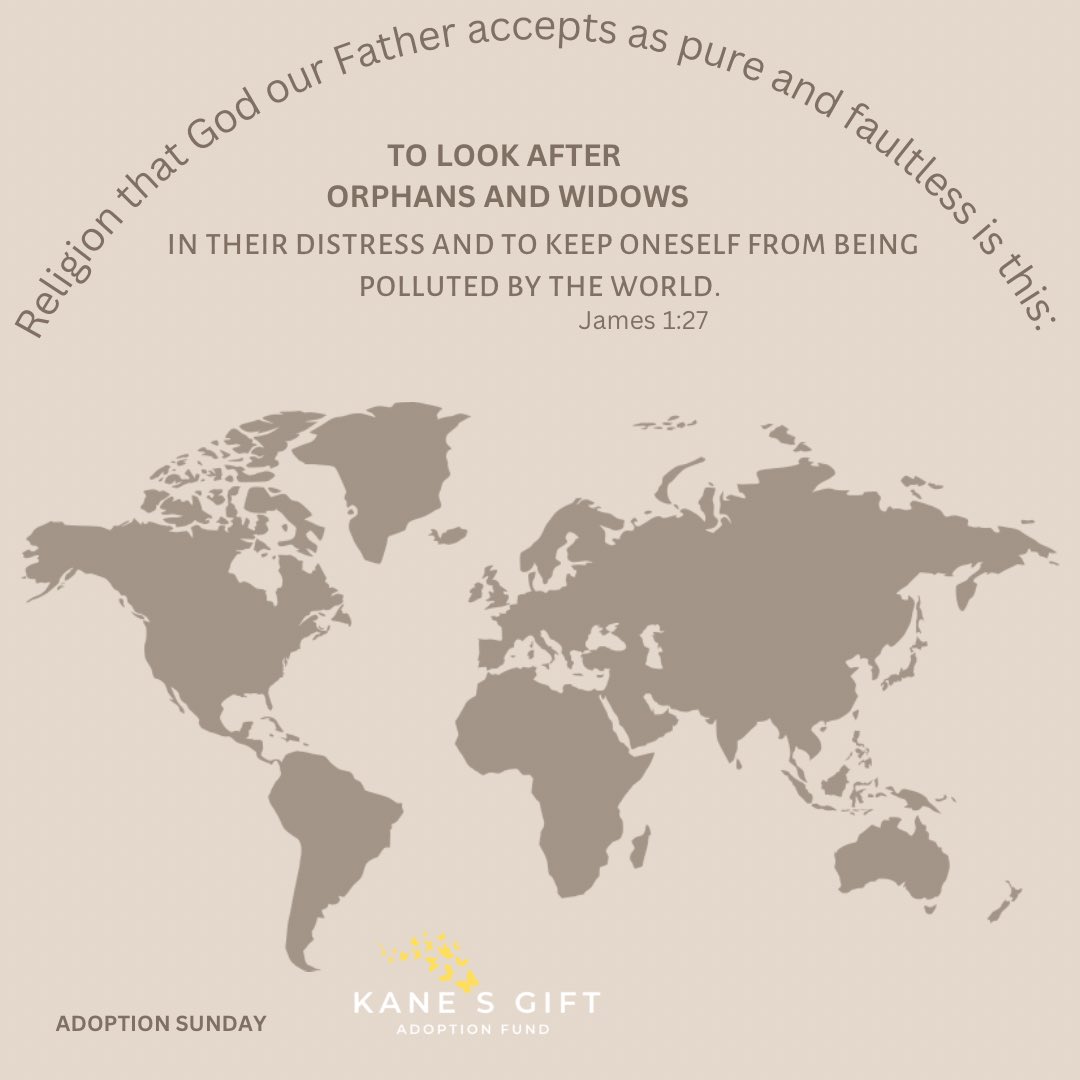 Celebrating Adoption Sunday!   

#kanesgift #adoptionawareness #adoptiongrants #internationaladoption #scripturesunday #onechangeseverything