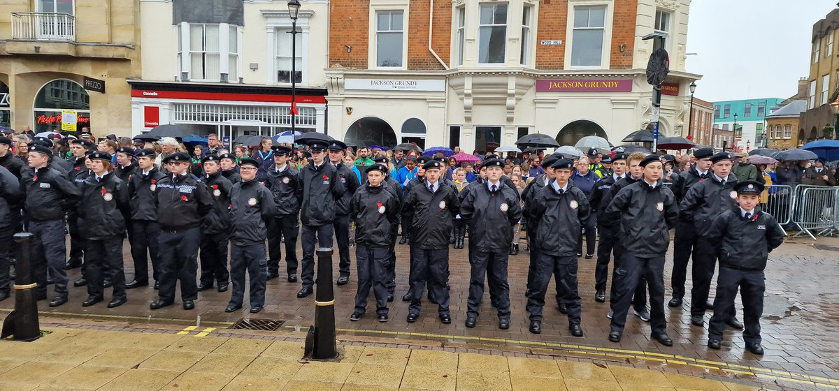 StaffScrimshaw's tweet photo. Northamptonshire Emergency Services Cadets attending the Remembrance Day Parade in Northampton 
@ESCadets
@Stv330 https://t.co/UzFBuxNbip