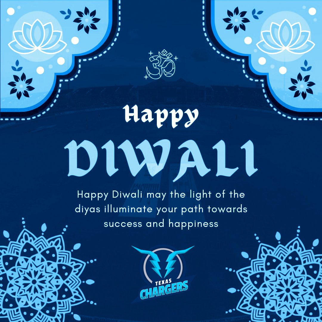 Blessings, lights & lots of Diyas 🪔😍 Happy Diwali to all those celebrating this special festival, May it be filled with happiness and joy 🎉✨ #TexasChargers #USMastersT10 #USACricket #Cricket #ChargingToVictory #HappyDiwali #Diwali