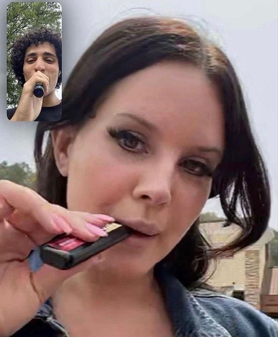 wildtheart's tweet photo. lana vaping with a fan on ft😭😭 https://t.co/bX4JPwBUvD