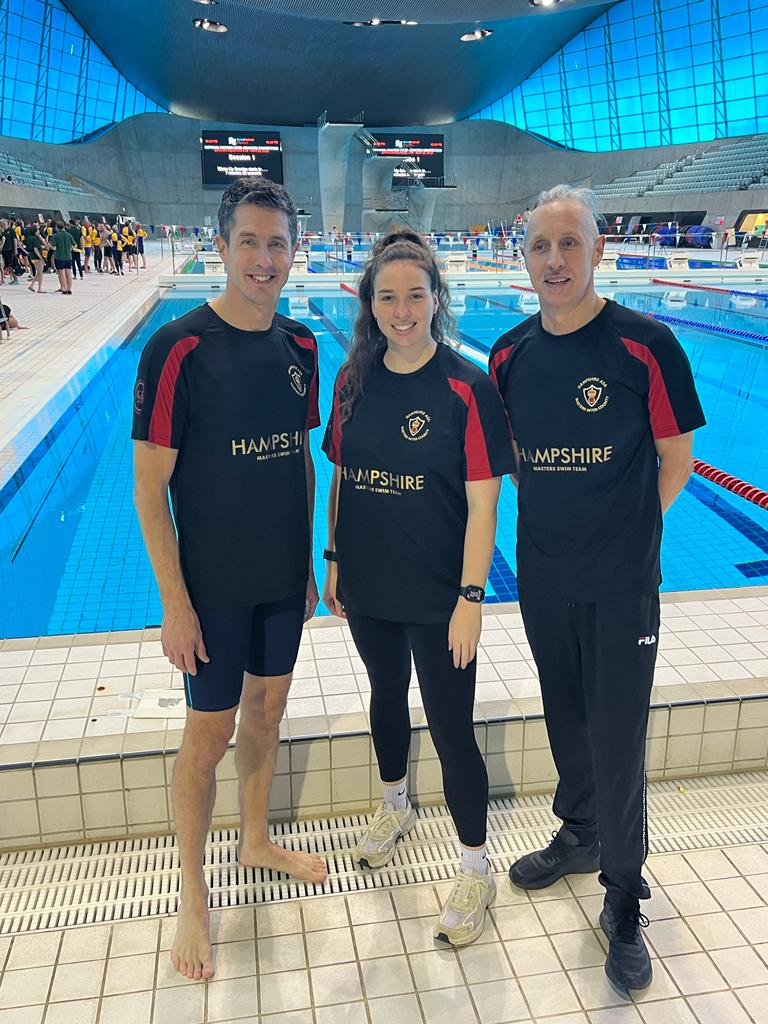 Racing for Hampshire today at the Olympic pool. First time racing in here - what an impressive building!