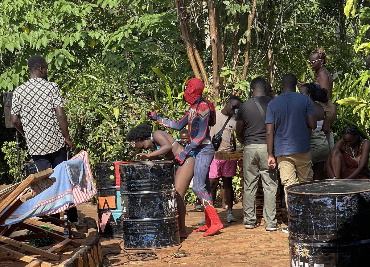 Spider-Man came to Uganda just to attend #Nyege23.😂😂🤌
