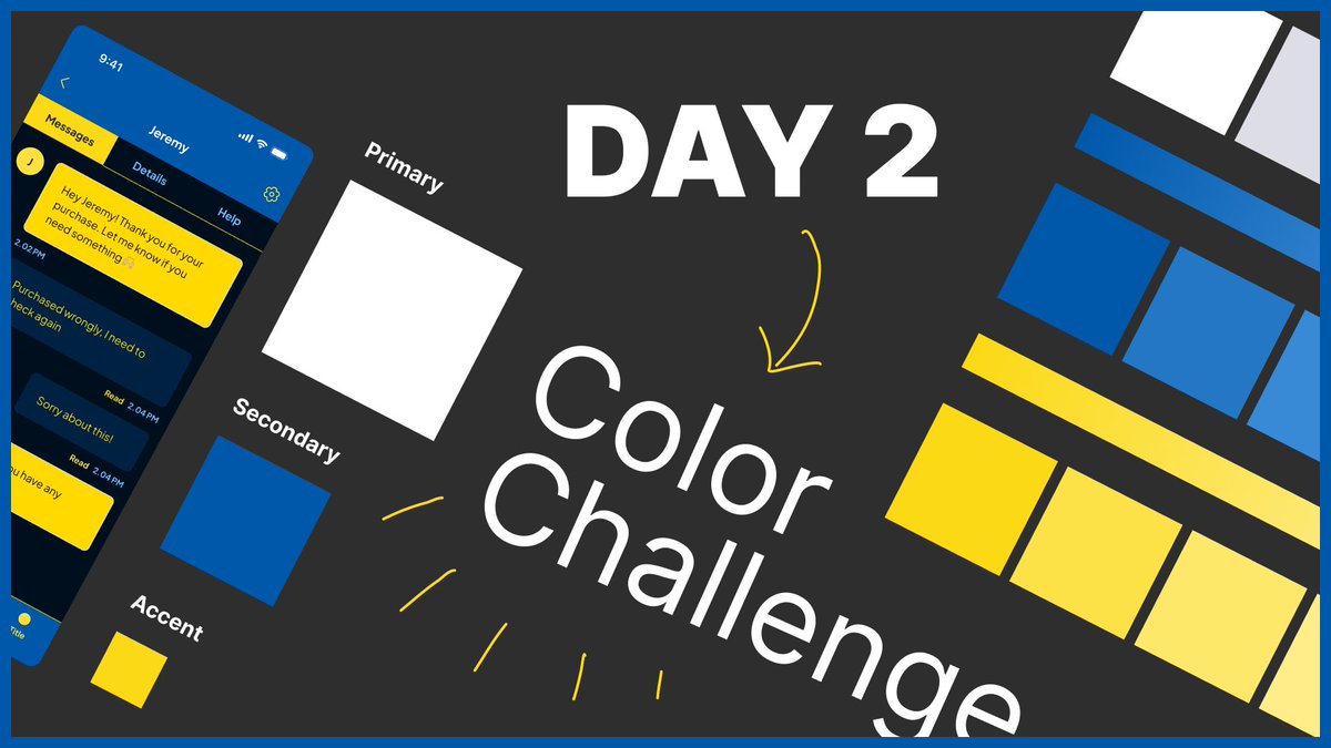 kuyajezz's tweet image. Day 2 Color Challenge 😊
Subscribe in our YouTube channel for more Web Design tutorial videos
#jezzacademy #webdesign #webdesigntutorial
youtube.com/watch?v=b2Ed6t…