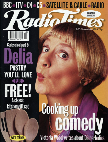 BraxM's tweet image. Silver service...
The magnificent #dinnerladies is 25 today...
Cover photo of its creator, #VictoriaWood, by Brian Moody, and rehearsal picture of Wood as Bren and Maxine Peake as Twinkle by Don Smith for @RadioTimes