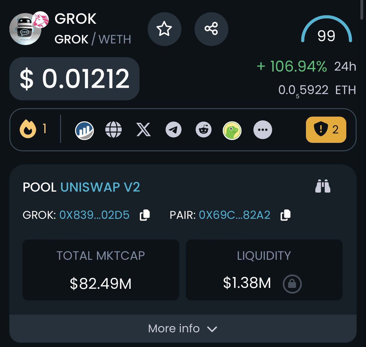 keanu100x's tweet image. Sending $300 in $GROK to 3 random lucky followers 🎁

Drop your $ETH wallet, RT &amp;amp; follow 🔔

3x winners 🏆 24 hours ⏰ LFG 👏🏻