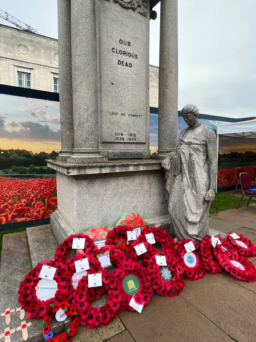 wfcouncil's tweet photo. Today is Remembrance Sunday, when we commemorate all those who lost their lives at war. 

Thank you to everyone who was able to join us in paying our respects at our civic parade and ceremony today at Fellowship Square. https://t.co/YLSRy3irZ5