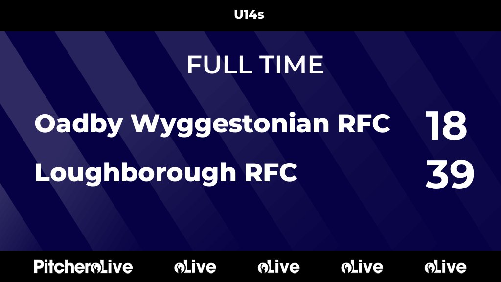 FULL TIME: Oadby Wyggestonian RFC 18 - 39 Loughborough RFC
#OADLOU #Pitchero
pitchero.com/clubs/loughbor…