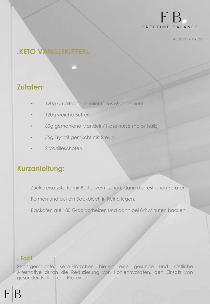 freetimebalance's tweet image. Gesund geniessen...

LowCarb-Plätzchen bieten eine gesunde und köstliche Alternative durch die Reduzierung von Kohlenhydraten, den Einsatz von gesunden Fetten und Proteinen.

hier findest du tolle Inspirationen: 
kochketo.de/low-carb-kekse…

#KetoBaking #LowCarbTreats #HealthySweets