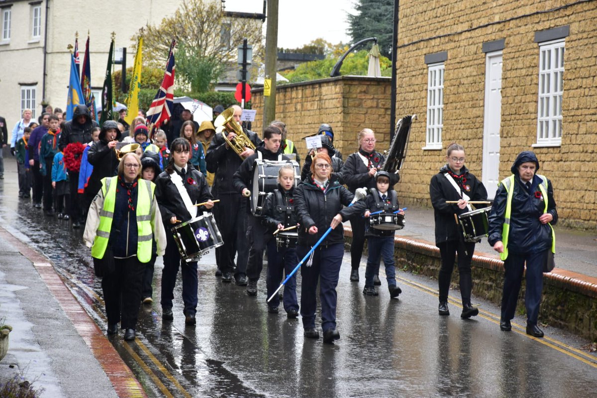 NorScoutBand's tweet photo. Extremely proud of the Northampton Scout band leading the parade in Moulton, they did a great job despite  the heavy rain. Only one parade this year due to Burton Latimer changing their parade to the morning after 30 years plus in the afternoon! https://t.co/ejmVVdWaON