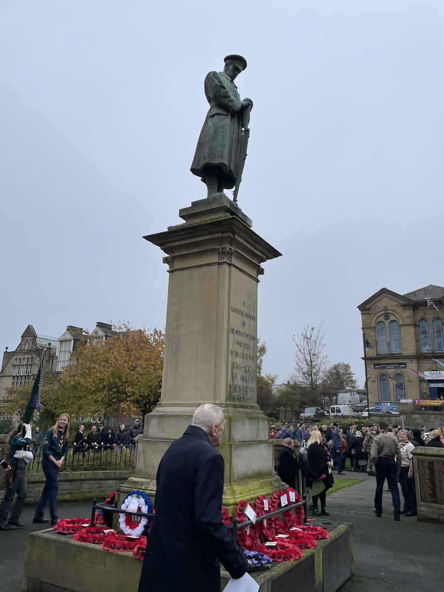 Real honour to represent WYP at the Batley remembrance parade.  Time to reflect and pay respects to those who sadly lost their lives.  Lest we forget