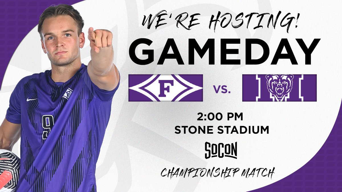 FurmanSoccer's tweet photo. SoCon Championship GameDay!!! 
Free admission at Stone Stadium!

🆚 Mercer
⌚️ 2:00 p.m. 
🏟️ Stone Stadium
📍 Greenville, S.C.
💻https://t.co/rLLRzk1Jvh
📈https://t.co/rLLRzk1Jvh https://t.co/EsA7JOFKKx