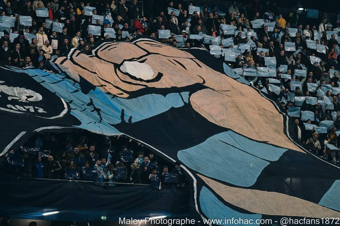 UltrasMadeinFR's tweet image. ⚽️ Le Havre - Monaco 
📢 Kop Havrais ! 
📆 Samedi 11 novembre 2023 
📸 @hacfans1872 / @mgrancher

#HACASM