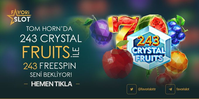 🍇🍉 FavoriSlot Tom Horn'da  🍊

💎2️⃣4️⃣3️⃣ Crystal Fruits İle♻️2️⃣4️⃣3️⃣ Respin Seni Bekliyor

💪En İYİ Casino ve Slot Casino Bahis Sitesi  bit.ly/Favorislot