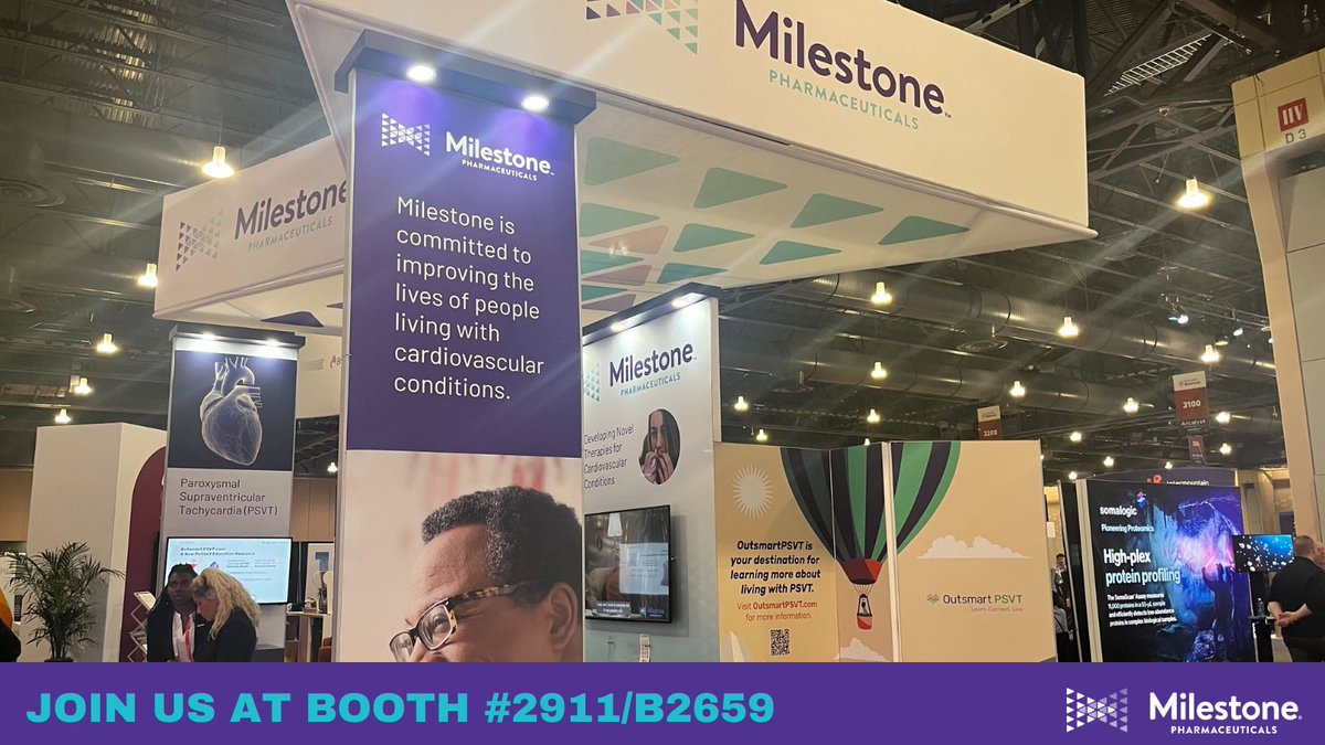 Tomorrow is the last day at #AHA23! Join us today and tomorrow at booth (#2911/B2659) to hear more about our Phase 2 ReVeRA clinical study and how we are addressing the unmet need in #AFib with RVR and #PSVT. Read more here: bitly.ws/324ss