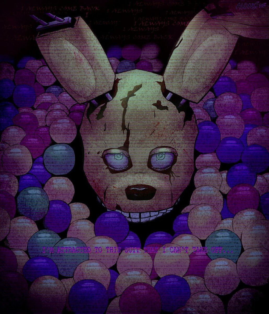 Alonsi_Sofia's tweet photo. UST A PICTURE CHANGED FOR A POSTER . " I'M ATTRACTED TO THIS SUIT THAT I CAN'T TAKE OFF... "
| Date 2023. 11. 12 |
| Program - SAI |
#FNAF #vaporwave #VHS #springbonnie #springtrap #fnaf3springtrap #fnaf3 #fnafart #horrorart #horror #afton #williamafton #fnafposter https://t.co/0jAZtDTovk