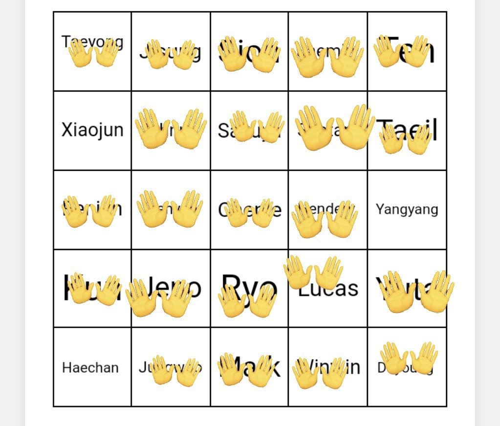 itxyongs's tweet photo. Liat nih gua dah bingo, anjay https://t.co/WmRVTGfUo1