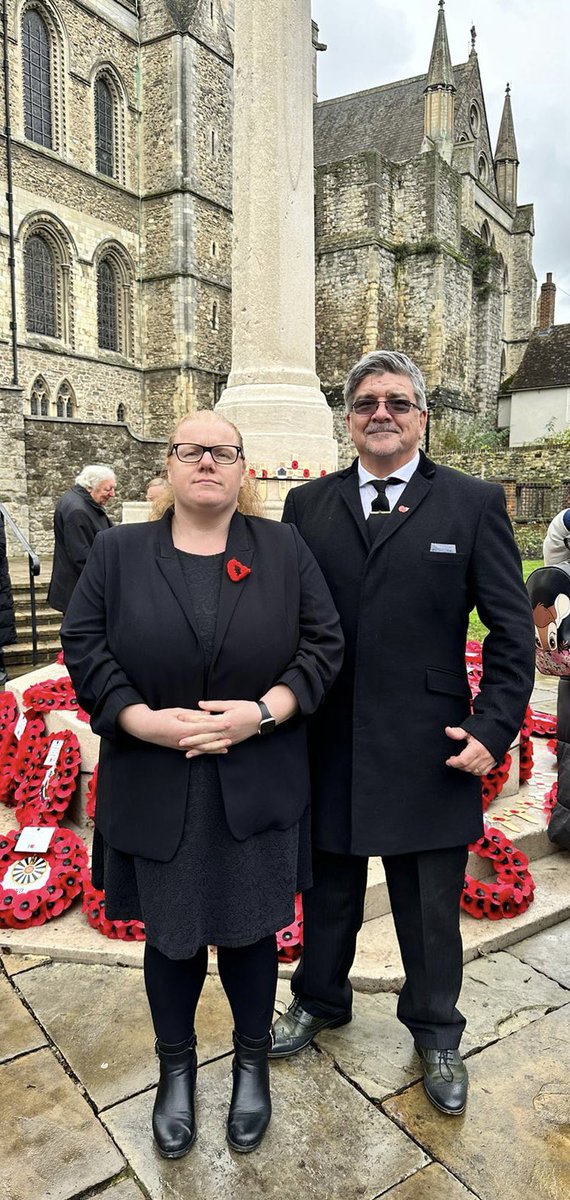 So inspired in so many ways as #medwayremembers today. Honoured to hear the HMS Kent’s bell in the Cathedral which links back to my own Grandparents’ service. We will remember them.