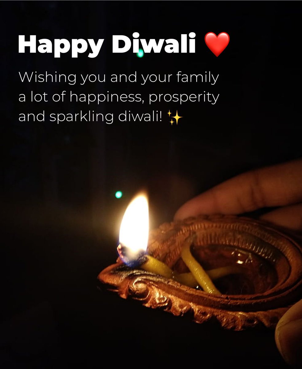 AmanDevelops's tweet photo. "Happy Diwali to all those celebrating! May this festival of lights bring joy, prosperity, and happiness to you and your loved ones. Wishing you a bright and beautiful year ahead. #HappyDiwali" https://t.co/QTMVz8funy