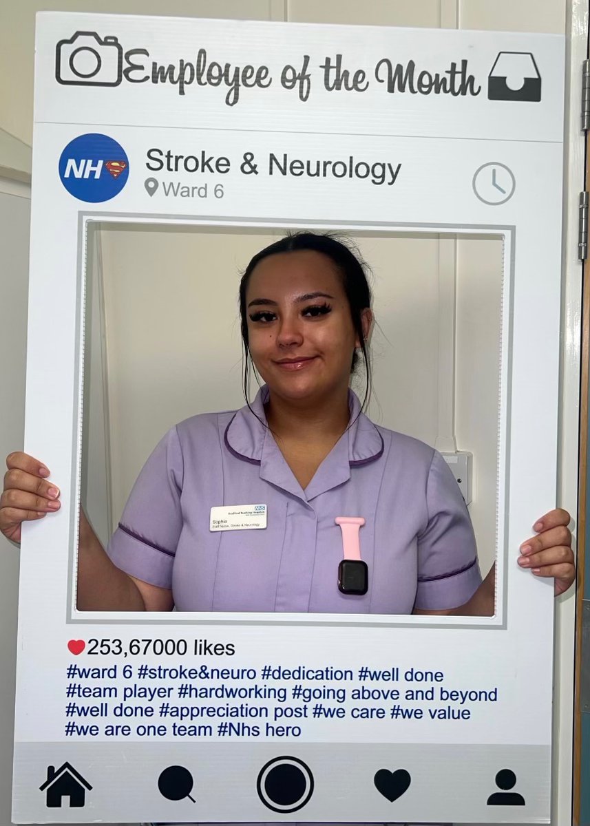 Stroke & Neurology - Ward 6 (@ward6strokeunit) on Twitter photo EOM award goes to 🥁… SN Sophia! 😃 You have come such a long way since being newly qualified and blossomed into an inspiring, compassionate, confident, caring nurse. We all appreciate your hard work and dedication on ward 6 👏🏽💜
#wecarewevalueweareone EOM award goes to 🥁… SN Sophia! 😃 You have come such a long way since being newly qualified and blossomed into an inspiring, compassionate, confident, caring nurse. We all appreciate your hard work and dedication on ward 6 👏🏽💜
#wecarewevalueweareone