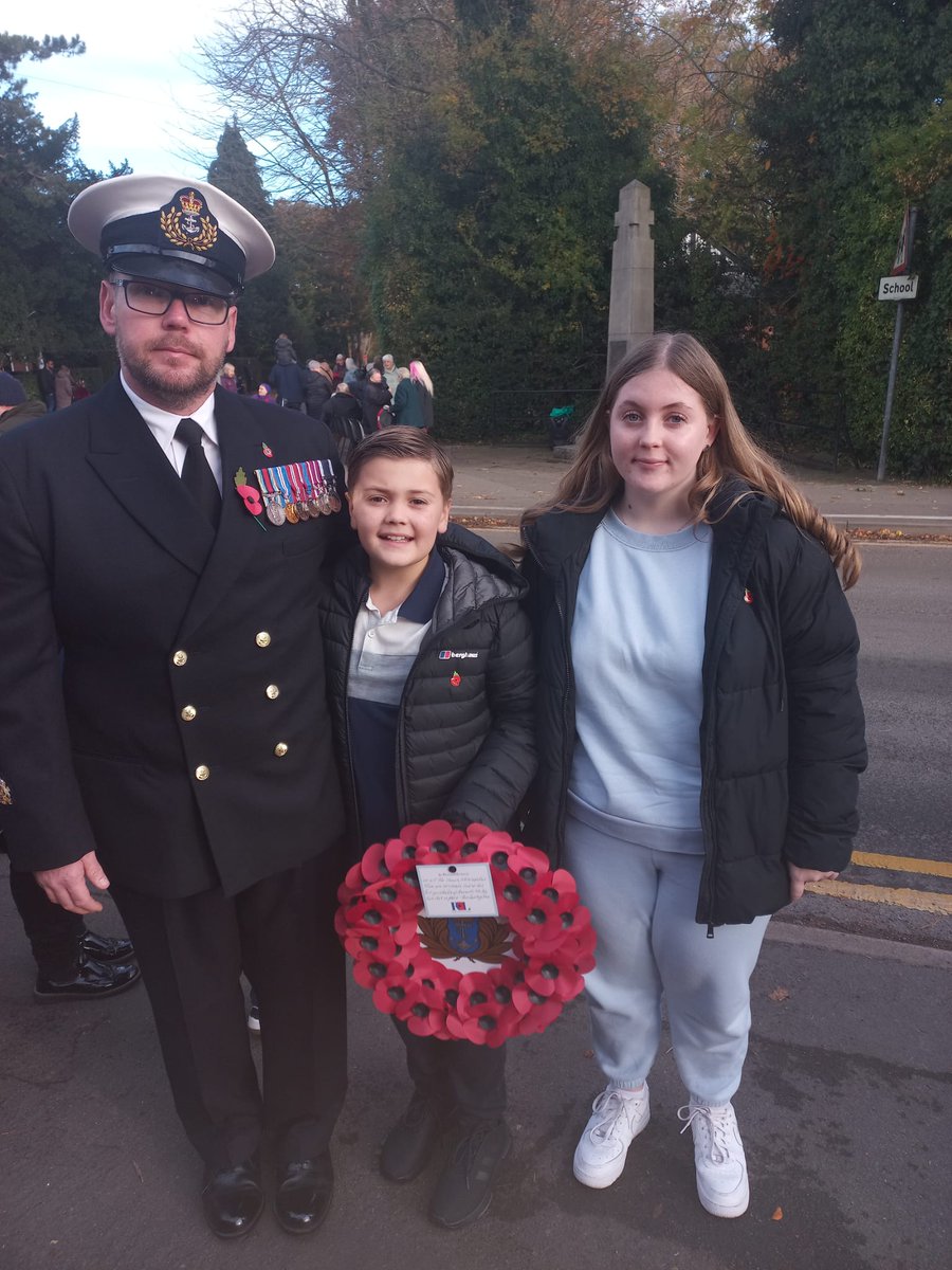 hammyd23's tweet image. Duty done and wreath laid in the local village I grew up in. A very proud moment today as Arch asked to lay it with me. #lestweforget2023 #lestweneverforget #ultimatesacrifice ⚓