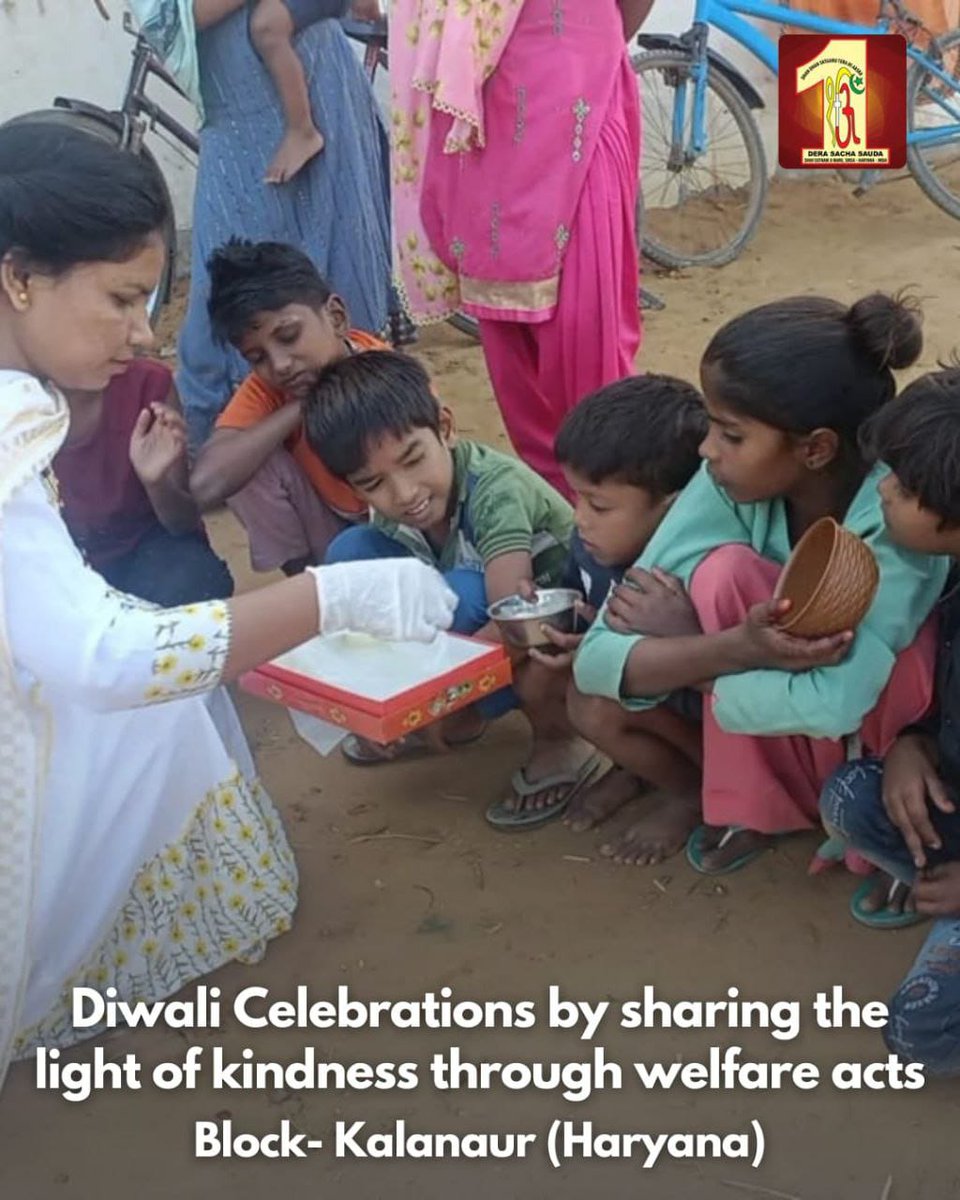 Heartfelt salute to the meaningful efforts of the disciples of Saint MSG for bringing a smile on everyone's face today. Who celebrated their #DiwaliWithWelfare and brightened the lives of many needy people today so that everyone can feel the joy of the festival.