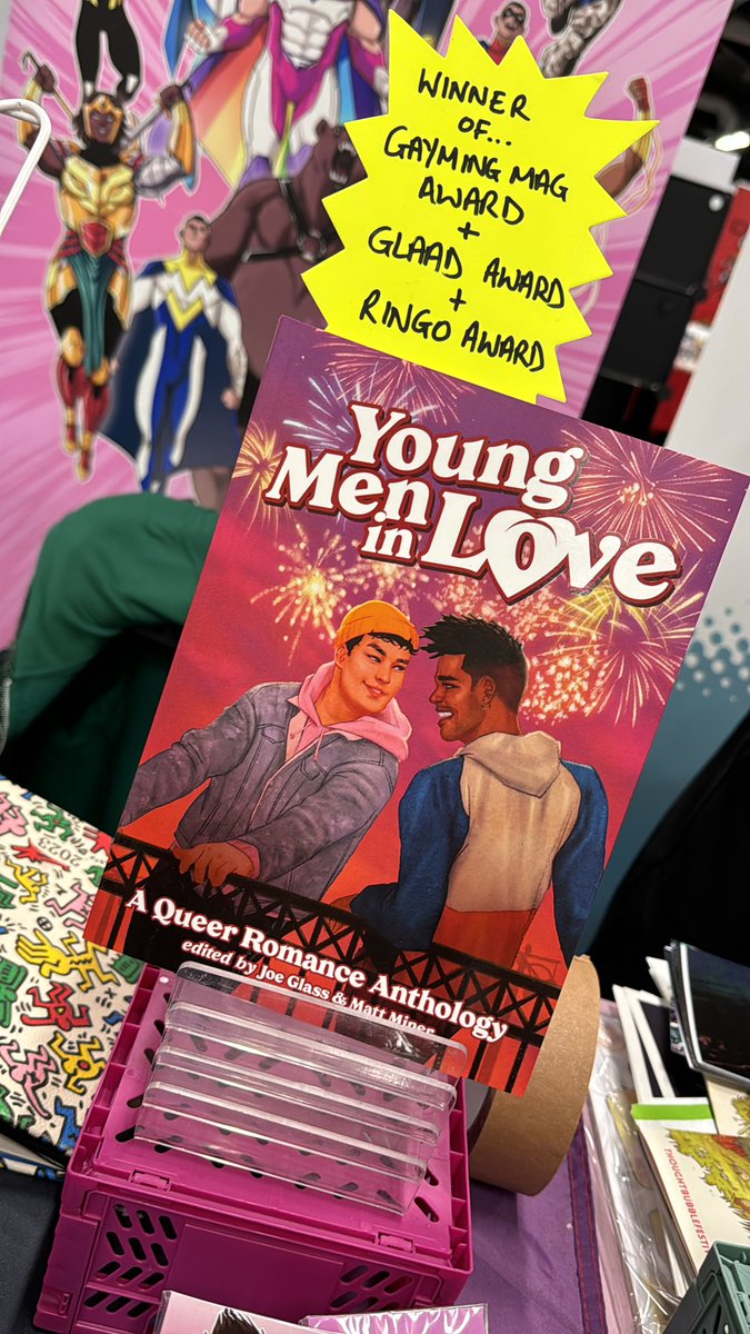JosephGlass's tweet photo. I have just sold the last copy of Young Men in Love at @ThoughtBubbleUK
Thanks to everyone who checked it out! I hope you all love it as much we did making it!
#YMiL #TBF23 https://t.co/2vUyoleXBx