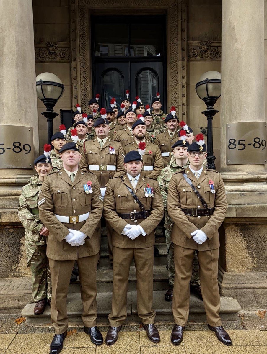 A Coy, Based in Birmingham, with Birmingham University Officer Training Corps. They have paraded and Remembered The Fallen. Buotc Vrfirst Birmingham Live #rememberancesunday #Birmingham