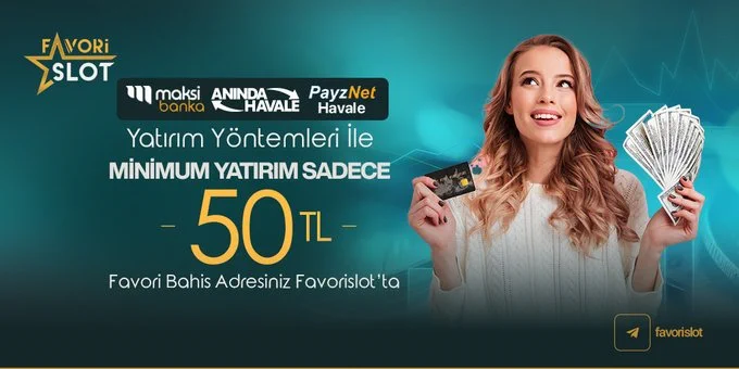 🏦#FAVORİSLOT Havale Yatırımlarınızda 3️⃣ Farklı Seçenek

🧡Maksi Banka : 5️⃣0️⃣₺
💚Anında Havale : 5️⃣0️⃣₺
💙Payznet Havale : 5️⃣0️⃣₺

💎Favori Bahis Adresi, bit.ly/Favorislot