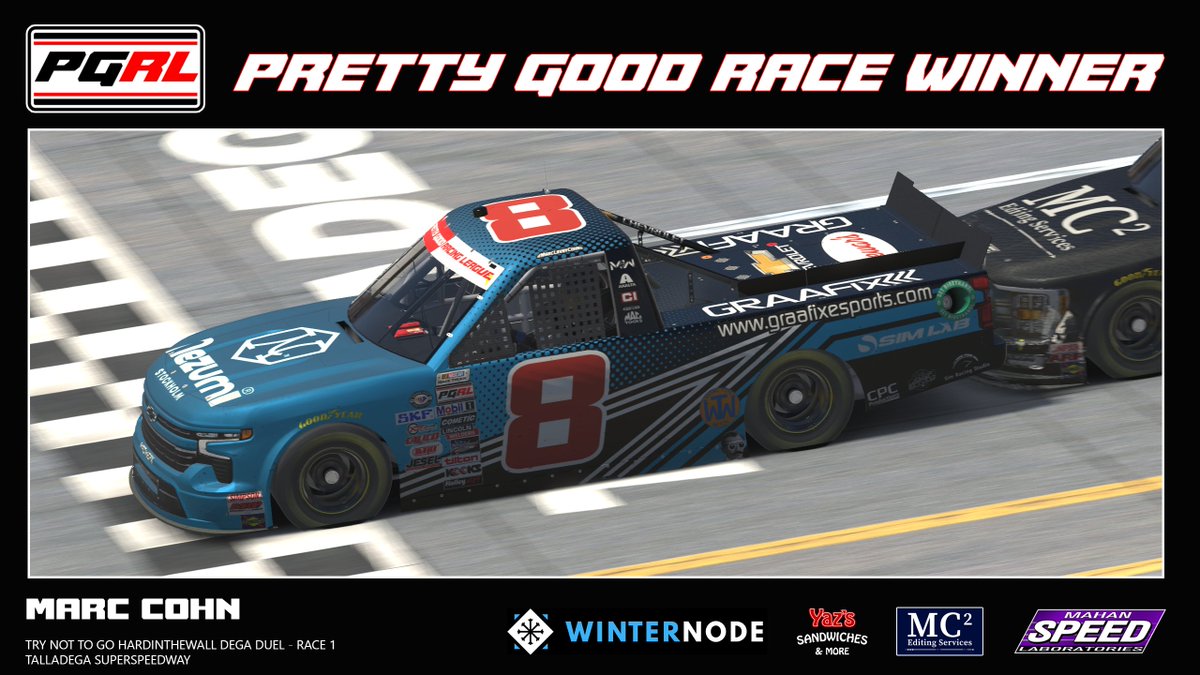 Pretty Good Racing League tweet media