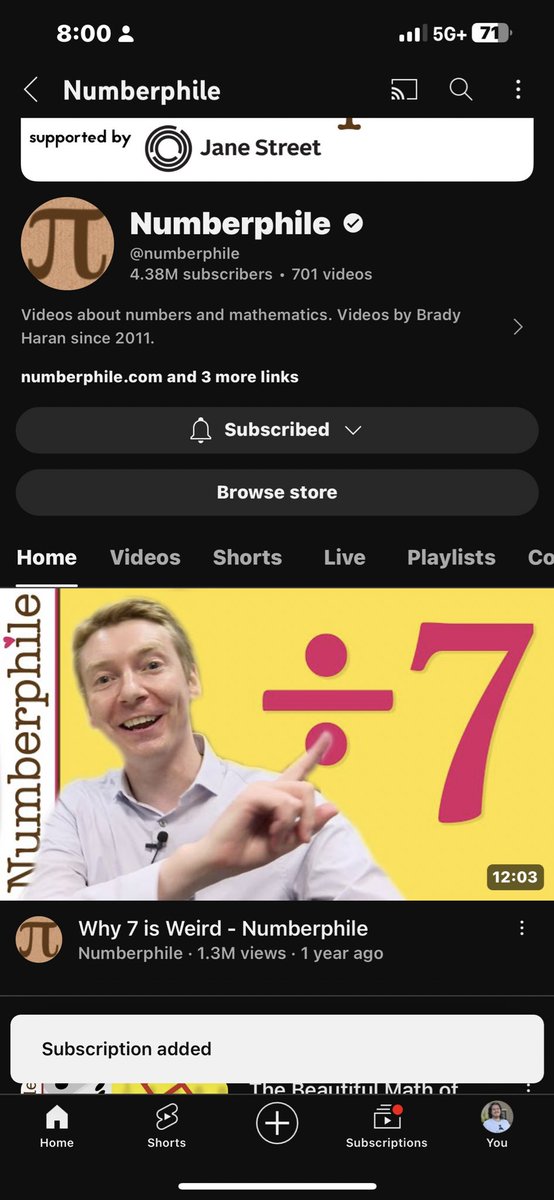 There it is! PROOF! I am not alone! #7istheWORST