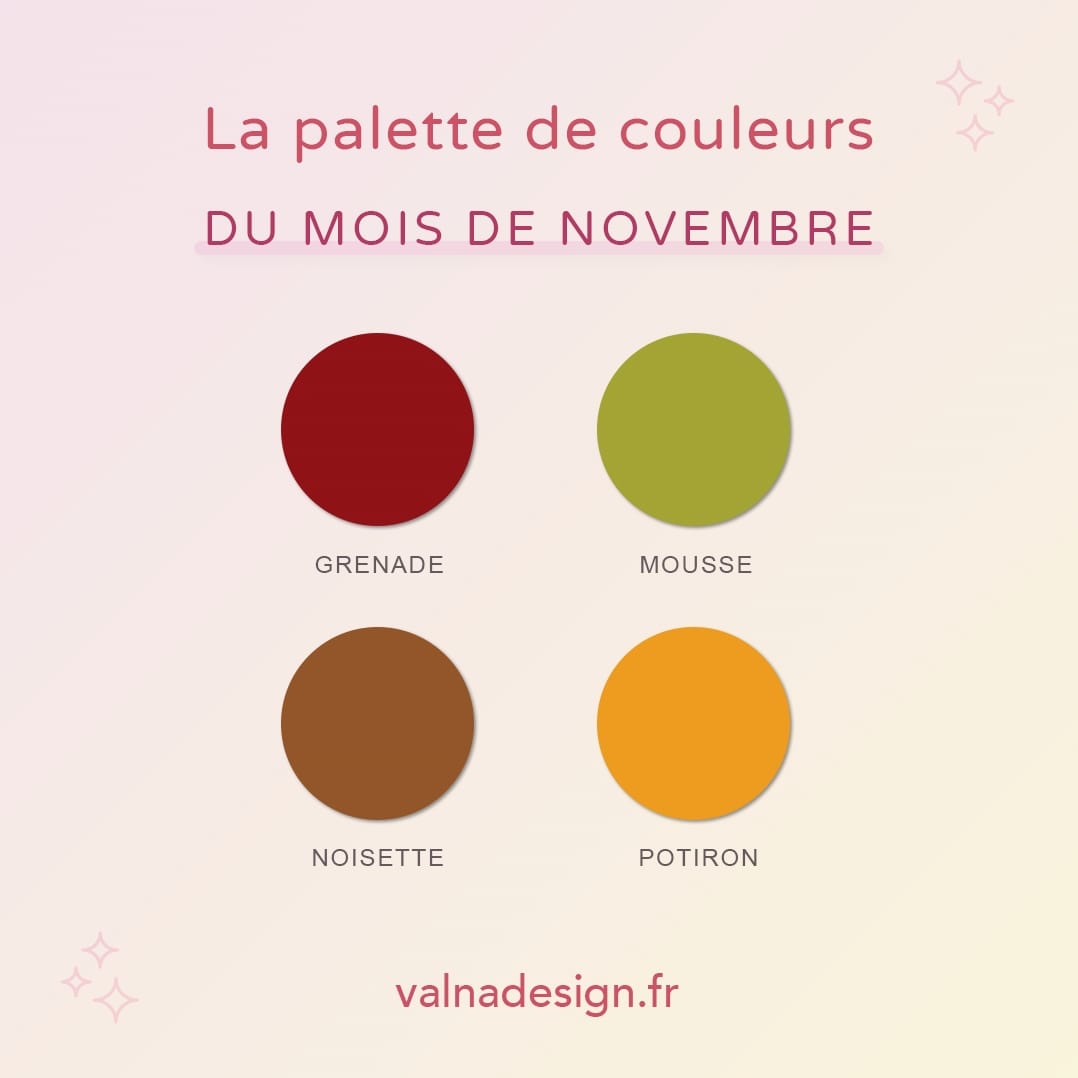 valnadesign's tweet photo. ⛅ Nouvelle palette de couleurs ✨ L'automne bat son plein en ce mois novembre 🐿️
.
#design #branddesign #graphisme #colorpalette #hellonovember #palette #1ernovembre #automne
#agence #print #pub #logo #graphiste #marketing #communicationvisuelle #signaletique #adhesif https://t.co/IWGmFC2zlj