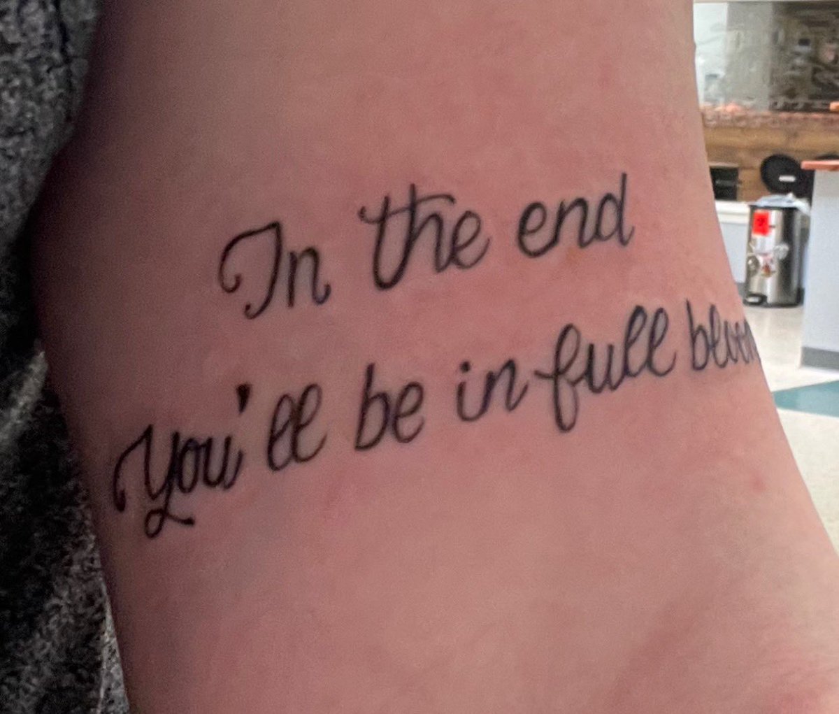 HeyItsSades's tweet photo. A year ago today I put Agust D lyrics on my body and I haven’t regret it for a single second
#missingyoongihours https://t.co/D5qNNrluuZ