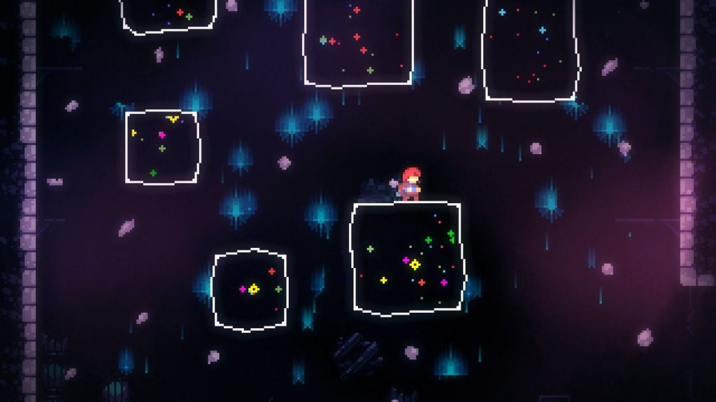 MorphoMonarchy's tweet photo. @DvaWorkshop If you don't care for it staying as "ground" you could take it in more of a "spacey" direction which the dream blocks in celeste and death fog in divinity 2 are a good reference for. You just need to sample a "space" texture depending on the camera position and add color FX https://t.co/q74i2XLjSO