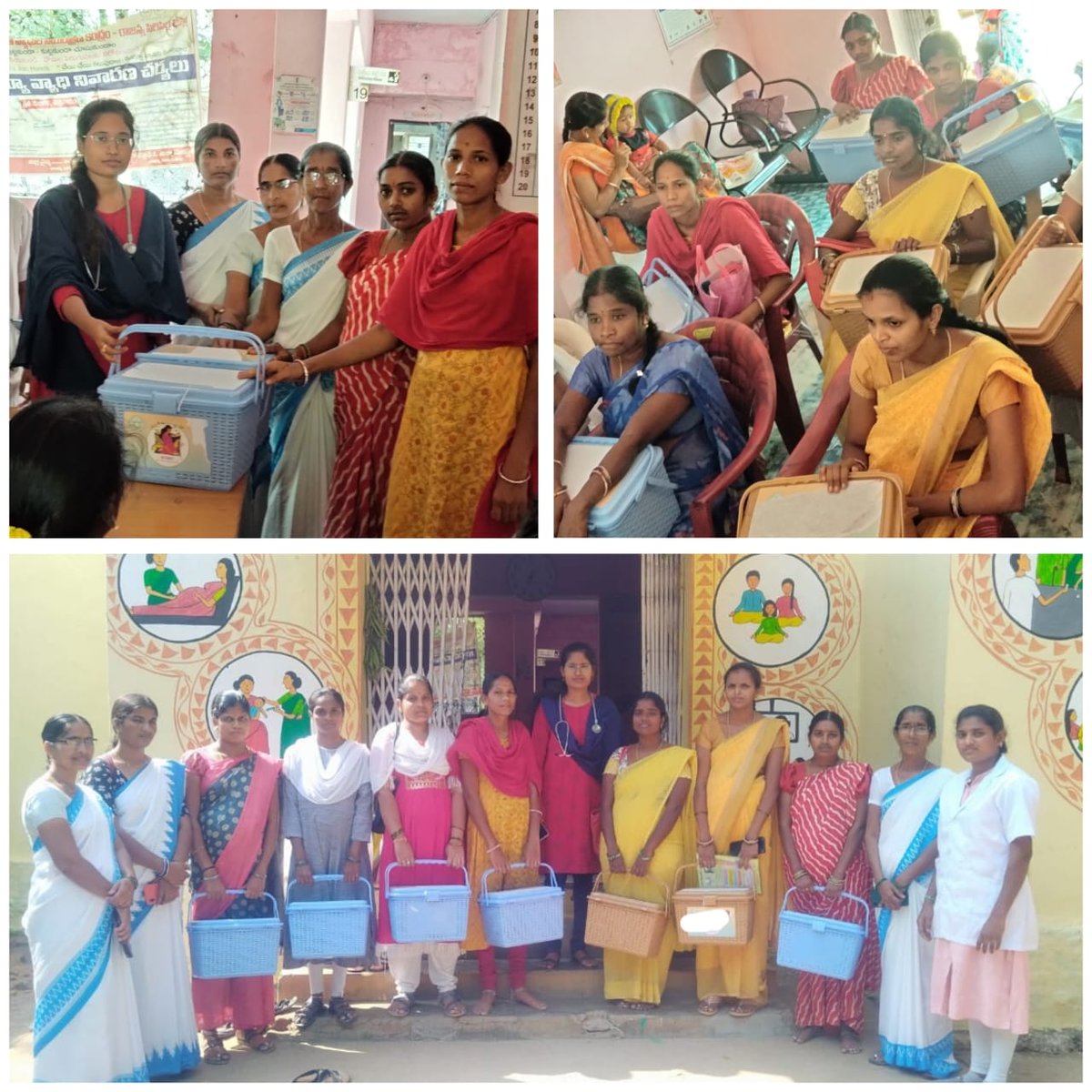 HwcPothugal's tweet photo. Distribution of Nutrition Kits to pregnant women by Medical Officer Dr.Geethanjali
at PHC Pothugal. https://t.co/upXjdmErY1