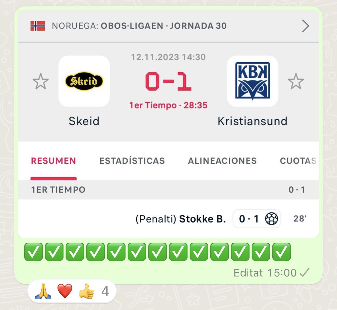 Multi_Apuesta's tweet image. En Whatsapp he dejado una apuesta.

👉🏽 En 29 minutos ya era ✅

Para recibirlas: whatsapp.com/channel/0029Va…