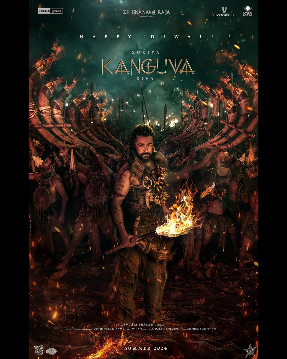 ActorSuriyaFP's tweet photo. Wish you a Happy happy Deepavali Suriya Na 🤩🤩🤩

#Kanguva | #VaadiVaasal | @Suriya_offl https://t.co/d6kVXEEACY