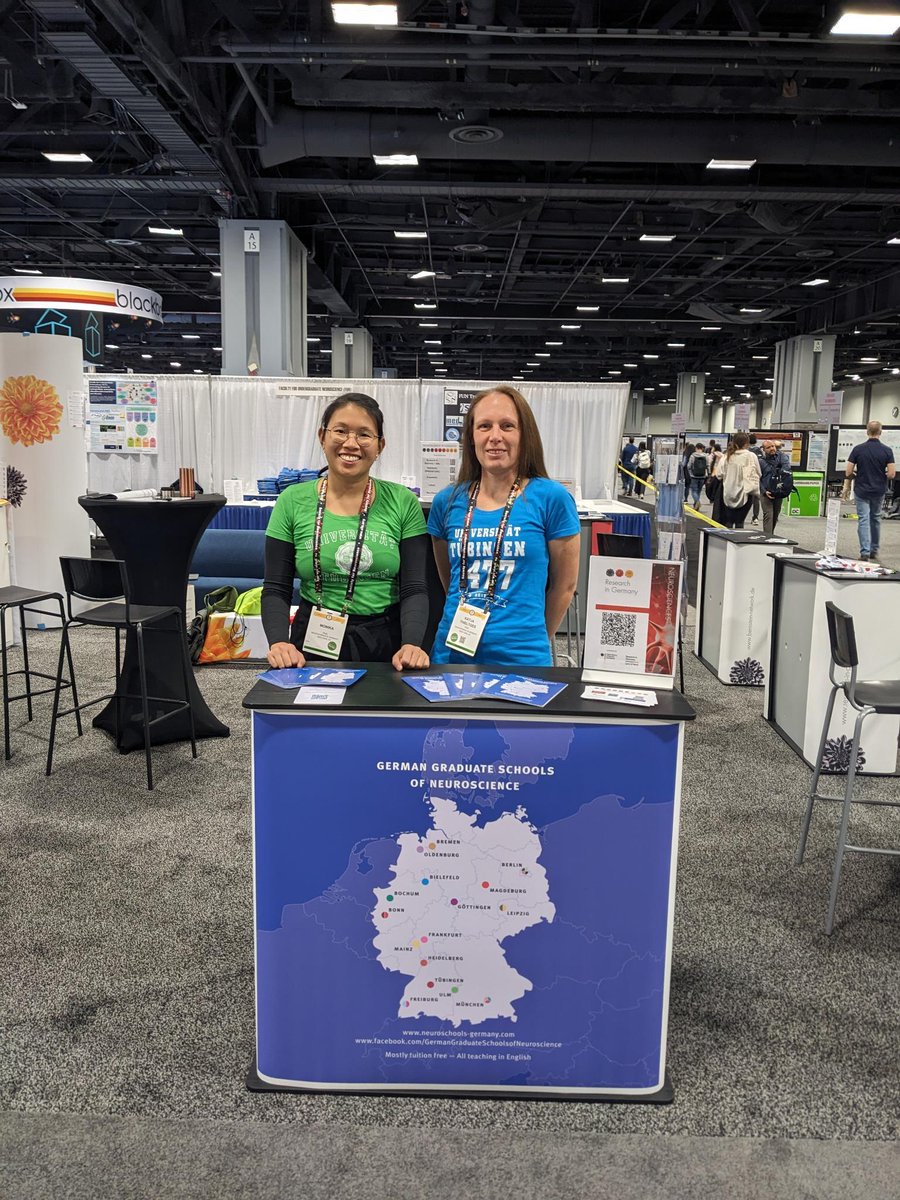 Meet Us #SfN2023 ! We are representing the German Neuroschools at the  "#Neuroscience in Germany" booth in the Exhibitor hall A. Looking forward  to meet you there :)!