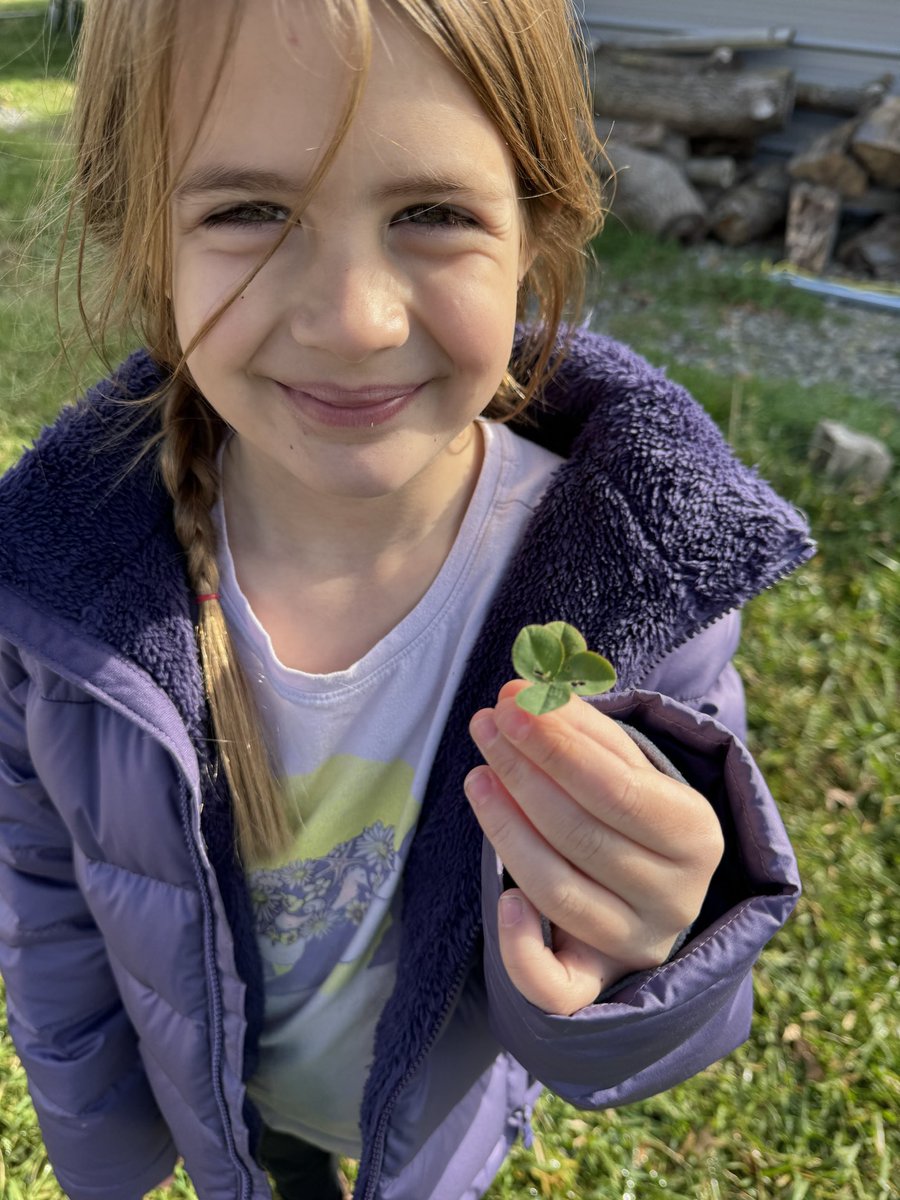 Daddy, do you think I’m the luckiest girl in the world for finding a 4-leaf clover?

No, Ruby. We’re Presbyterian. We don’t believe in luck. What I believe is that before God created the universe, He ordained to bless you with finding a 4-leaf clover because he loves you so much.