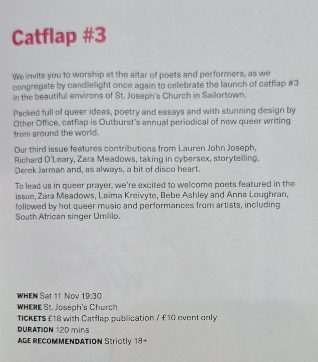 conventview's tweet image. Congratulations to Richard O'Leary on a vibrant and moving storytelling presentation last ight at @OutburstArts launch of festival publication #Catflap #3 in Carlisle Memorial Church - a highlight among standout poetry readings!!