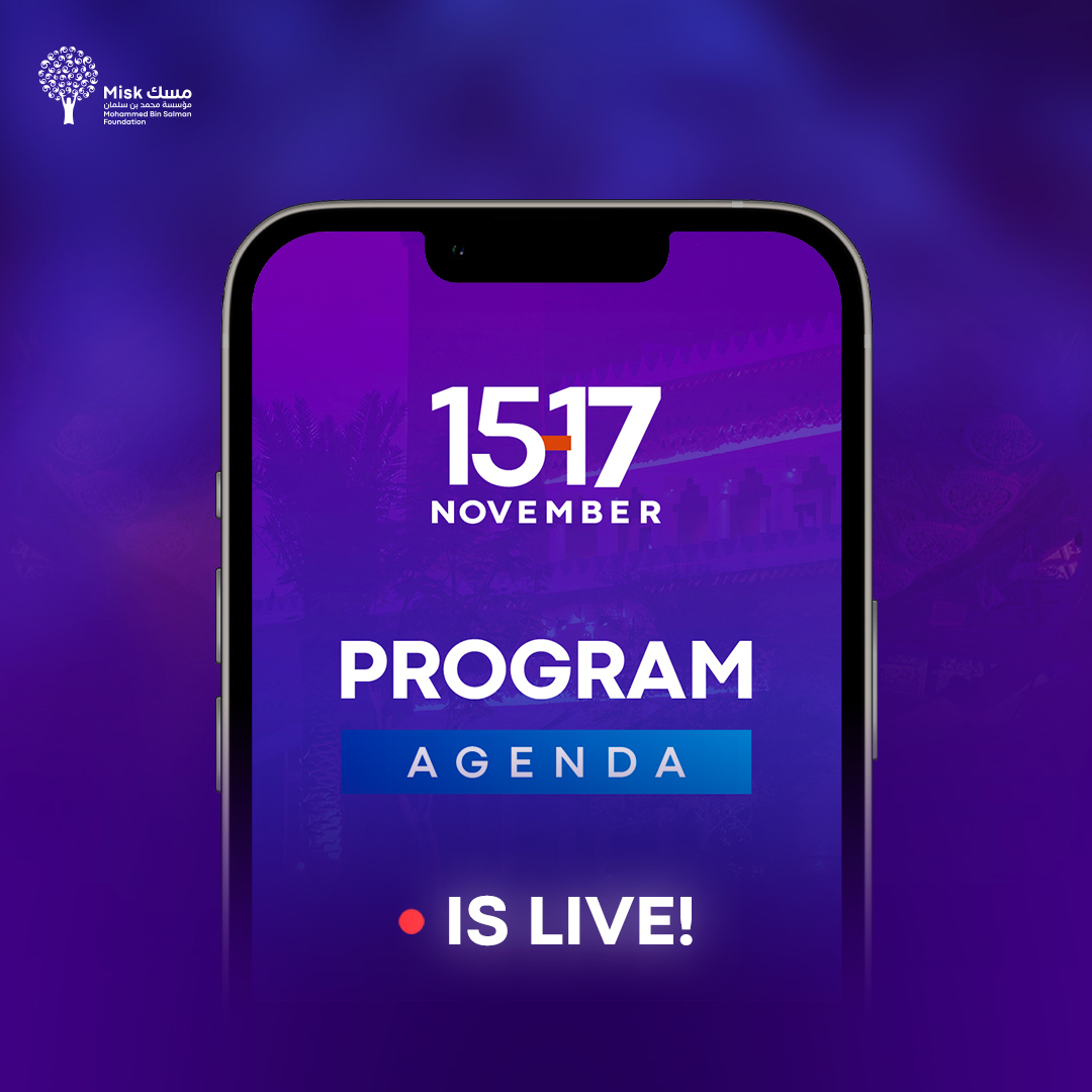 Misk_Global's tweet photo. AGENDA IS LIVE!
Explore a remarkable lineup of speakers and sessions, get ready to engage in exciting activations and participate in workshops brought to you by world-class companies.

View the #MGF23 agenda NOW.
#TheBigNow