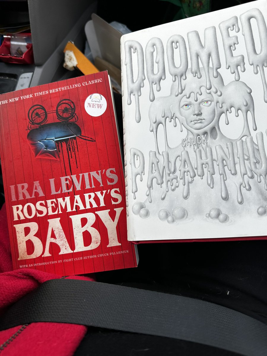 When you hear @chuckpalahniuk talk about Rosemary’s Baby so much that you finally buy it AND score a used hardcover of one of his books at the same time at the new local small bookstore? Win/win for me! Don’t worry @CheapCrass I will finish a good man is hard to find first!