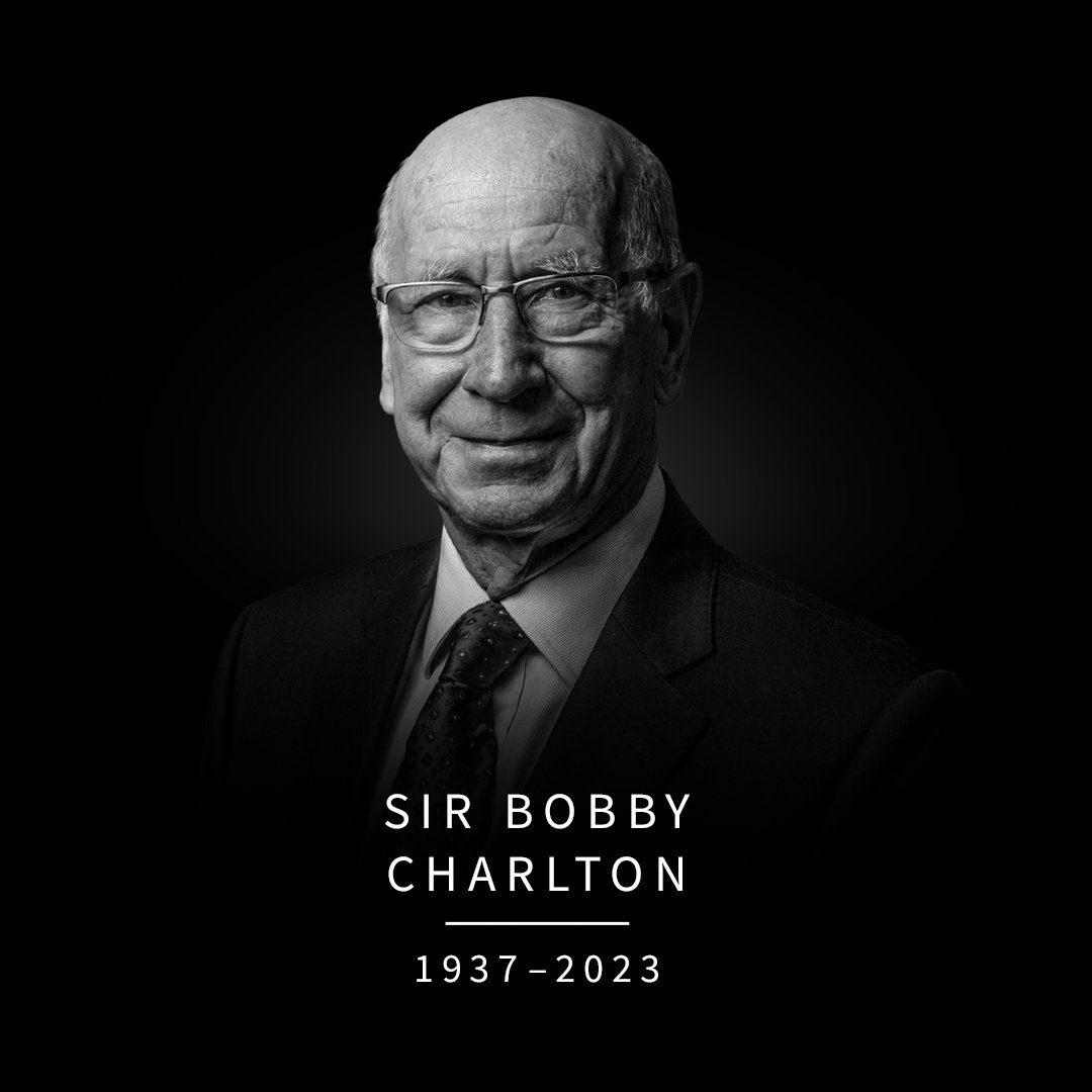 ManUtd's tweet image. Today, we celebrate the life of Sir Bobby Charlton.

We will be dedicating the entire day to pay our respects to a man whose legacy is an inspiration to us all❤️
