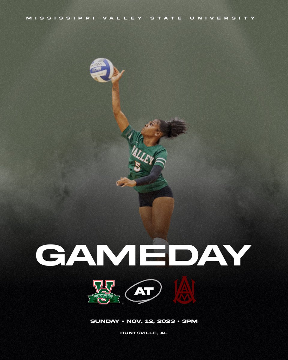 GAMEDAY‼️🏐

🆚: Alabama A&amp;M University 
⏰: 3PM
📍: Huntsville, Alabama 
🏟️: T.M. Elmore Gymnasium