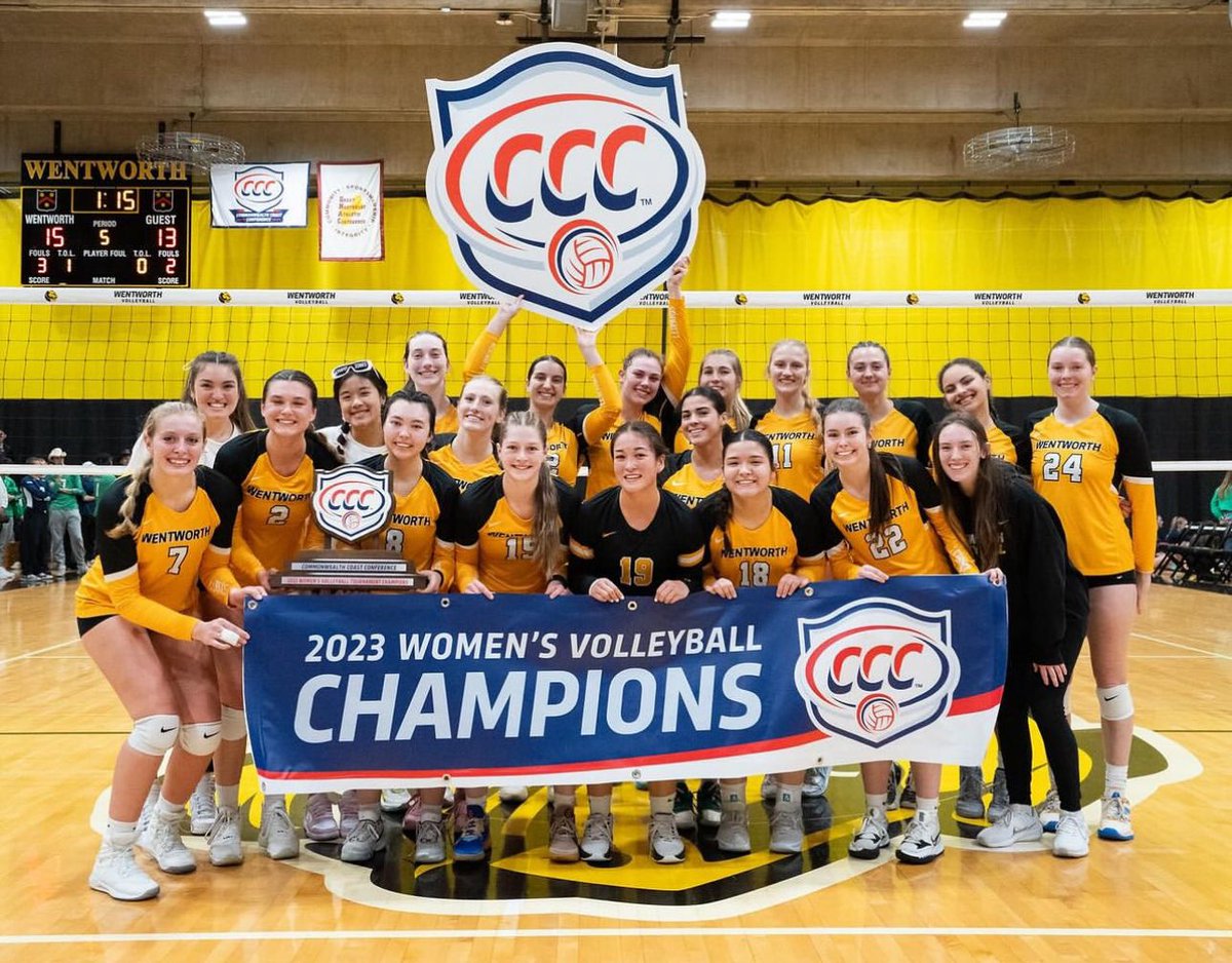 wentworthinst's tweet photo. Congratulations to @WITwvb! They are @CCC_Sports CHAMPIONS! 🏆🏐🐆
We are so proud! 👏
#WentworthInstituteofTechnology #WITAthletics #rollleops #witwvb #CCCSports https://t.co/Lle5aWECGV
